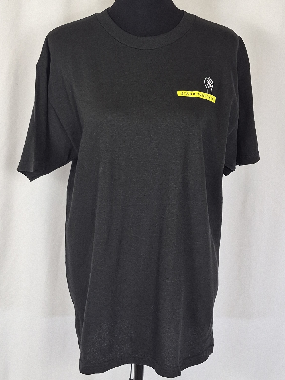 Starbucks Partner Issued "Stand Together" Black Graphic Crewneck T-Shirt - Sz M